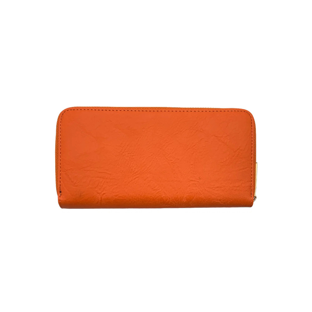 AHDORNED Faux Leather Wallet with RFID Sicilian Orange